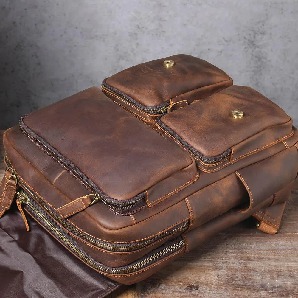 Brauner Leder-Rucksack | ÅRE