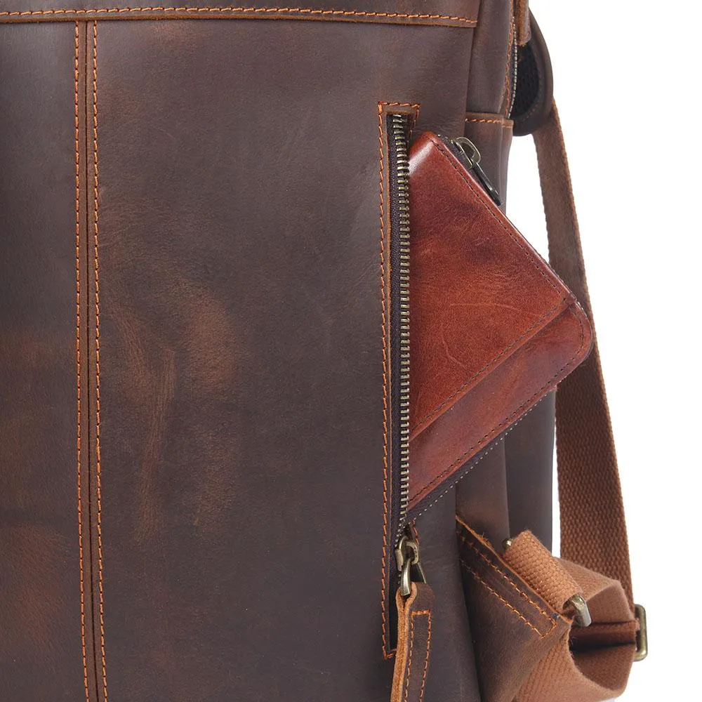 Brauner Leder-Rucksack | ÅRE