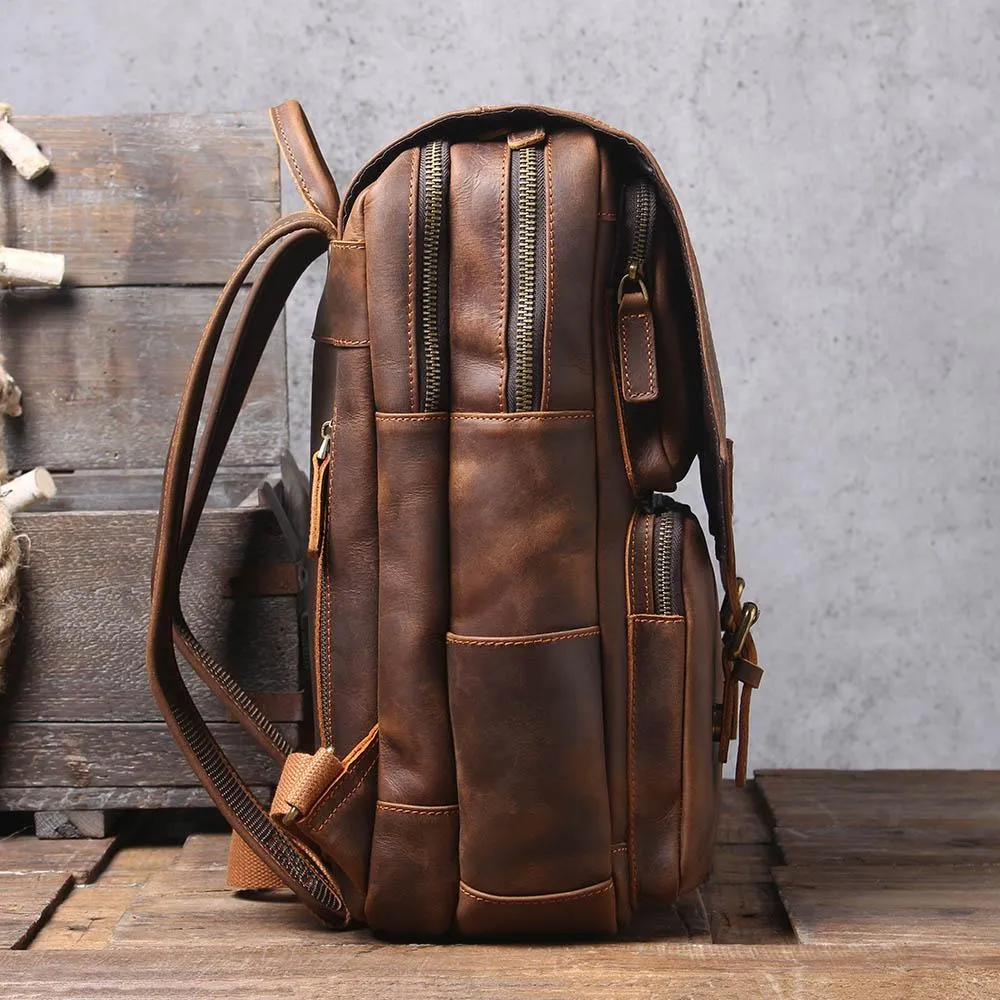 Brauner Leder-Rucksack | ÅRE