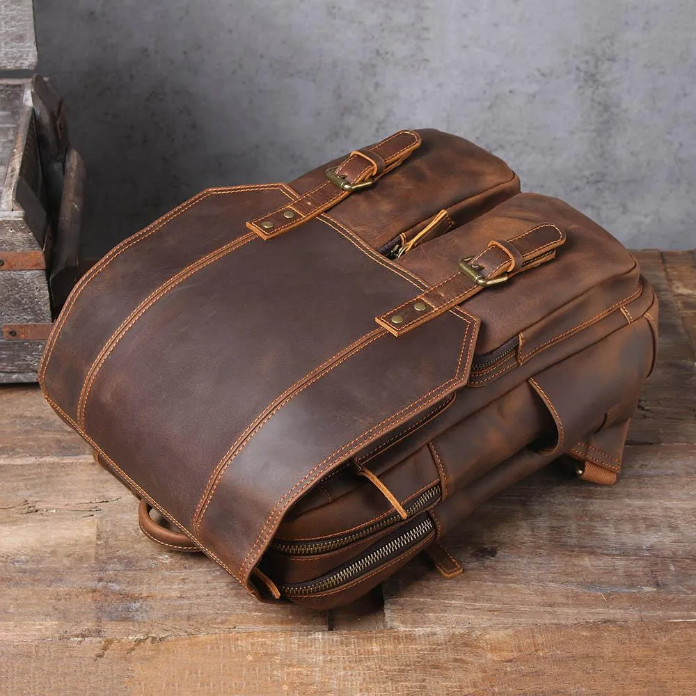 Brauner Leder-Rucksack | ÅRE