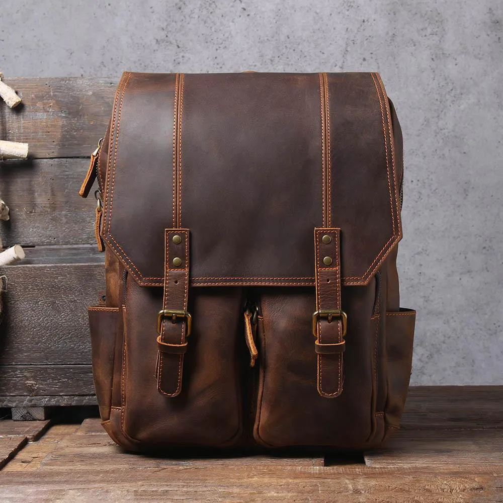 Brauner Leder-Rucksack | ÅRE