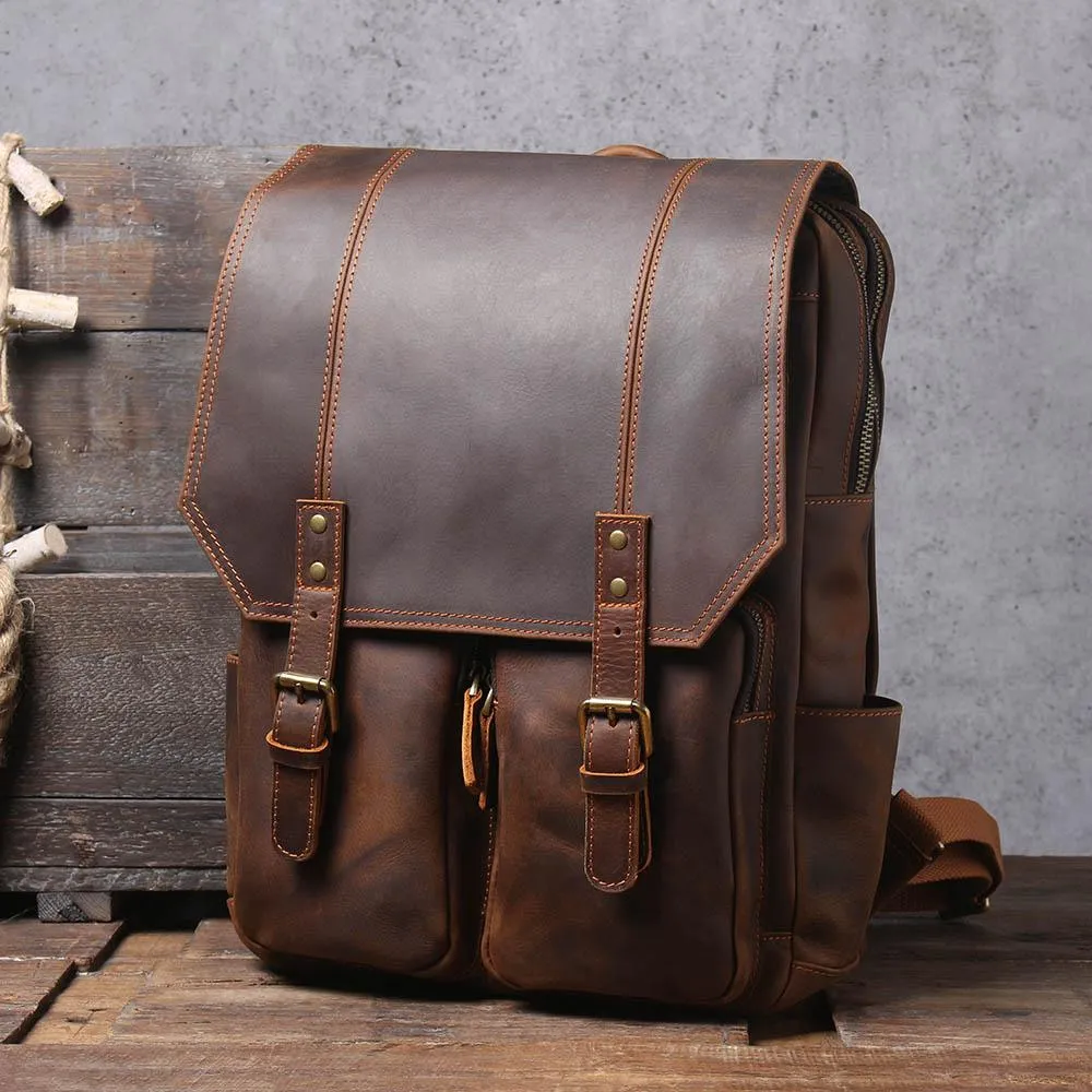 Brauner Leder-Rucksack | ÅRE