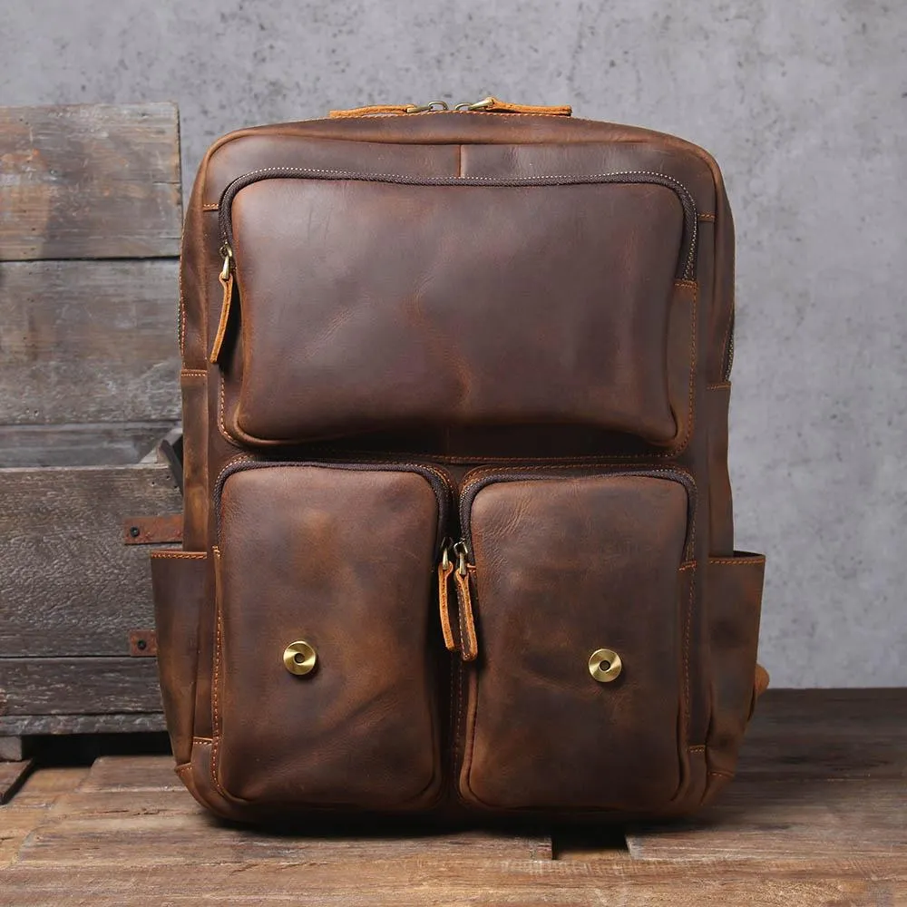 Brauner Leder-Rucksack | ÅRE