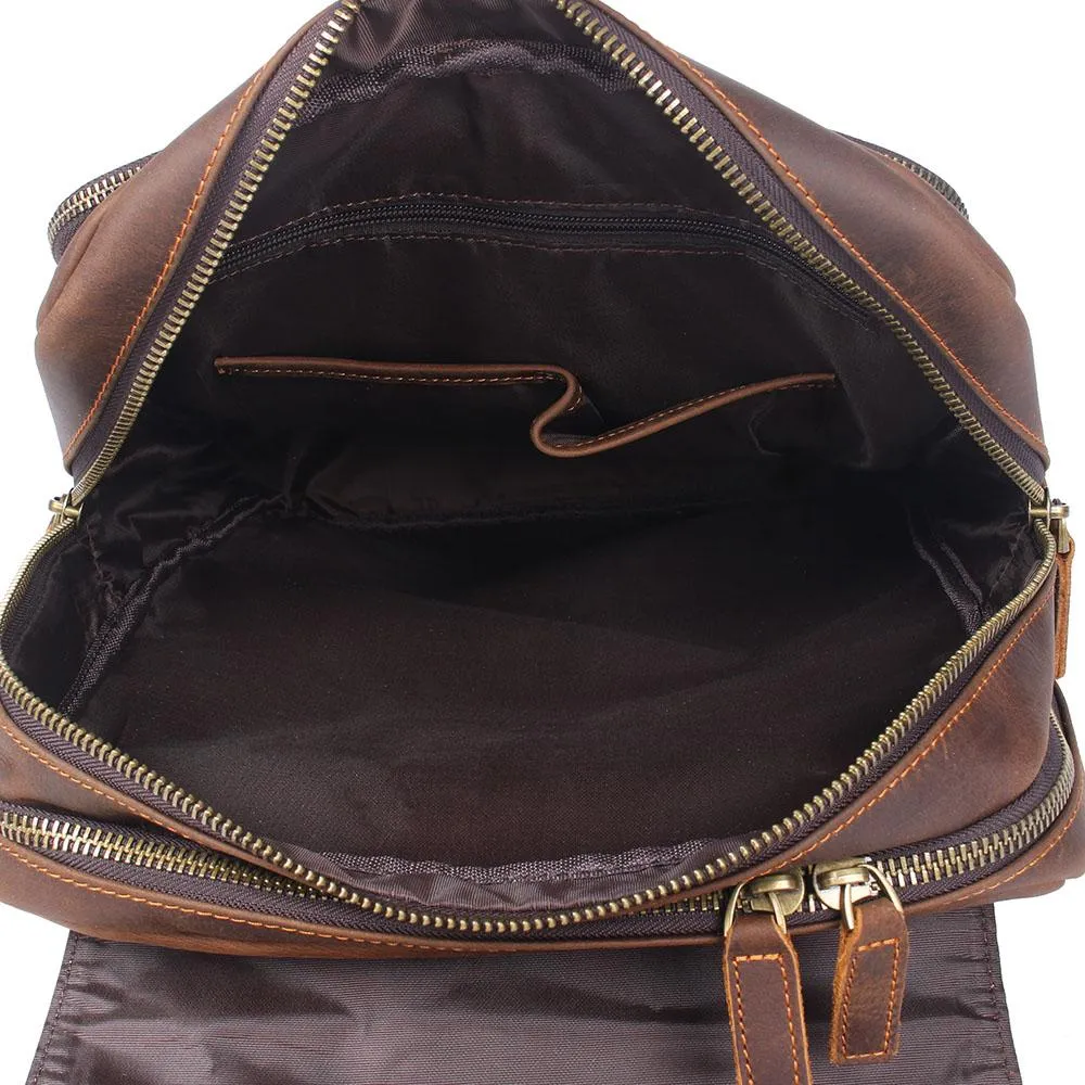 Brauner Leder-Rucksack | ÅRE