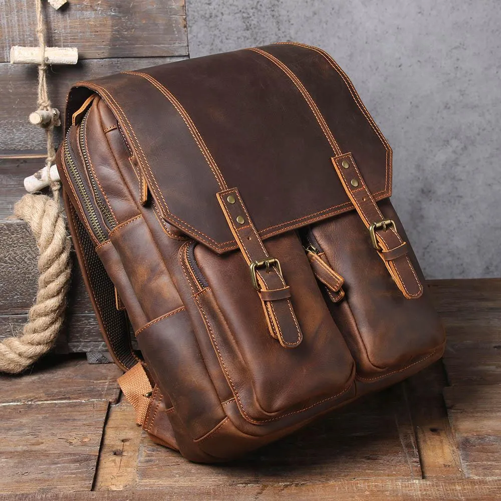Brauner Leder-Rucksack | ÅRE