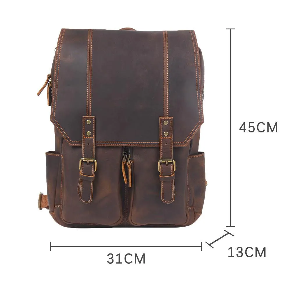 Brauner Leder-Rucksack | ÅRE