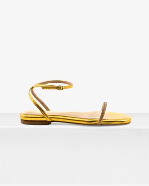Brook Flat Gold Sandal