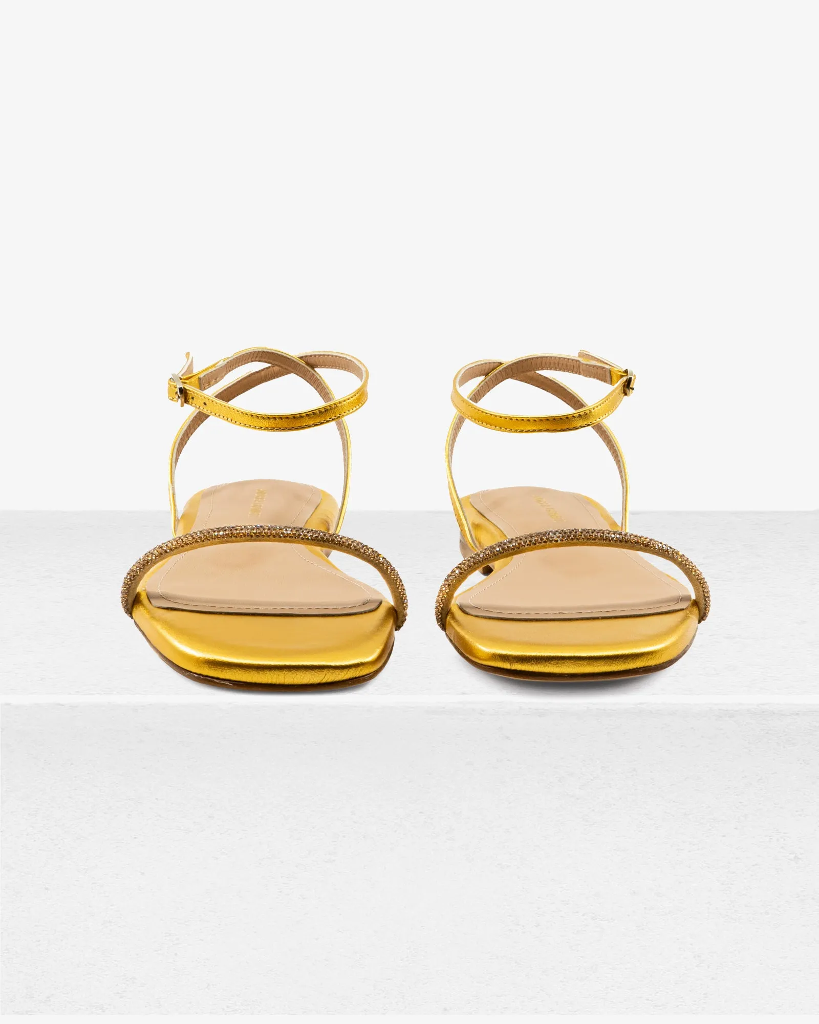 Brook Flat Gold Sandal
