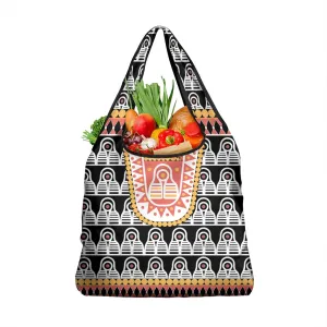 Cameroon Traditional Toghu Pattern Grocery Bag LT15