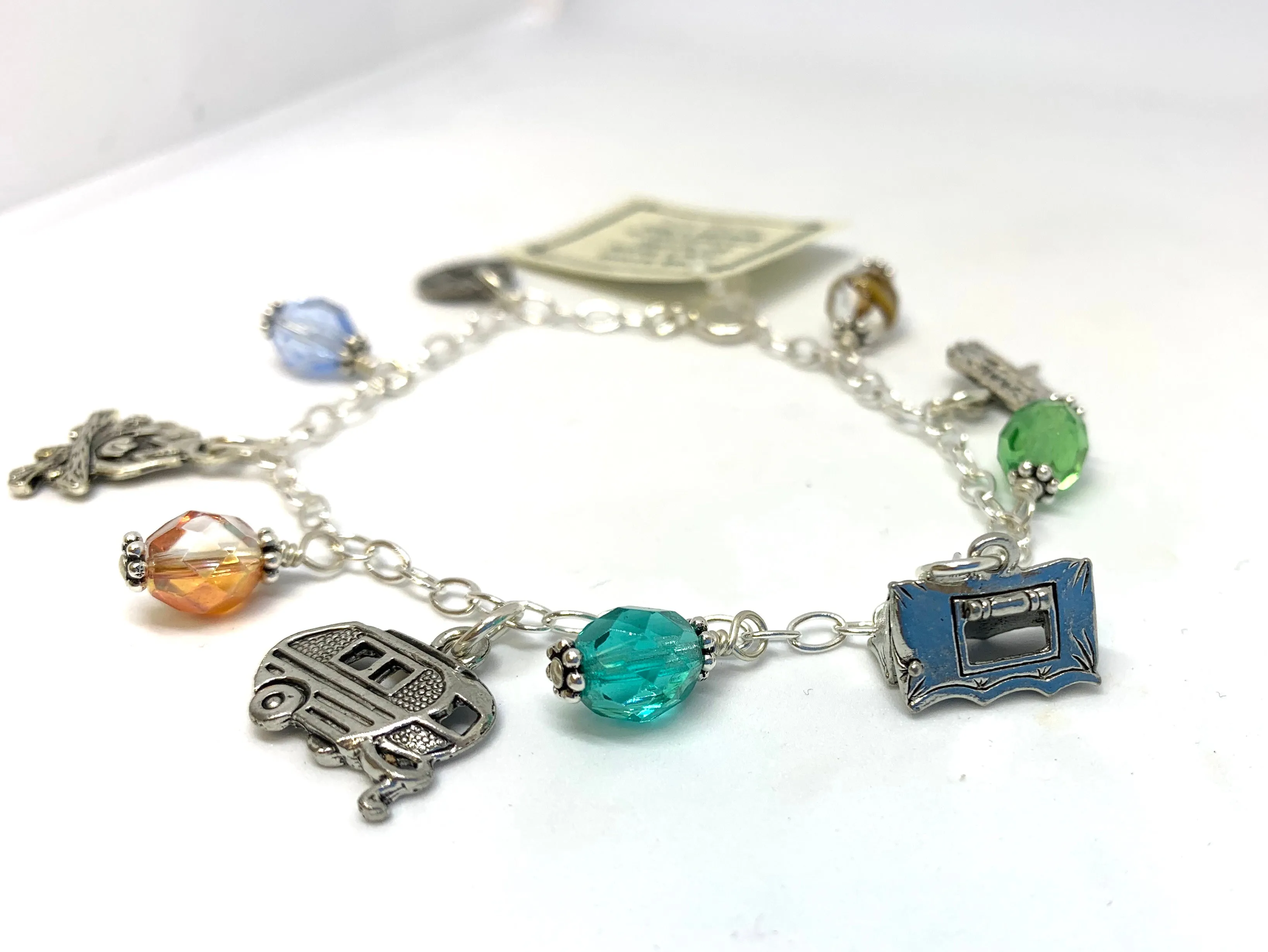 Camping Charm Bracelet