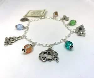 Camping Charm Bracelet