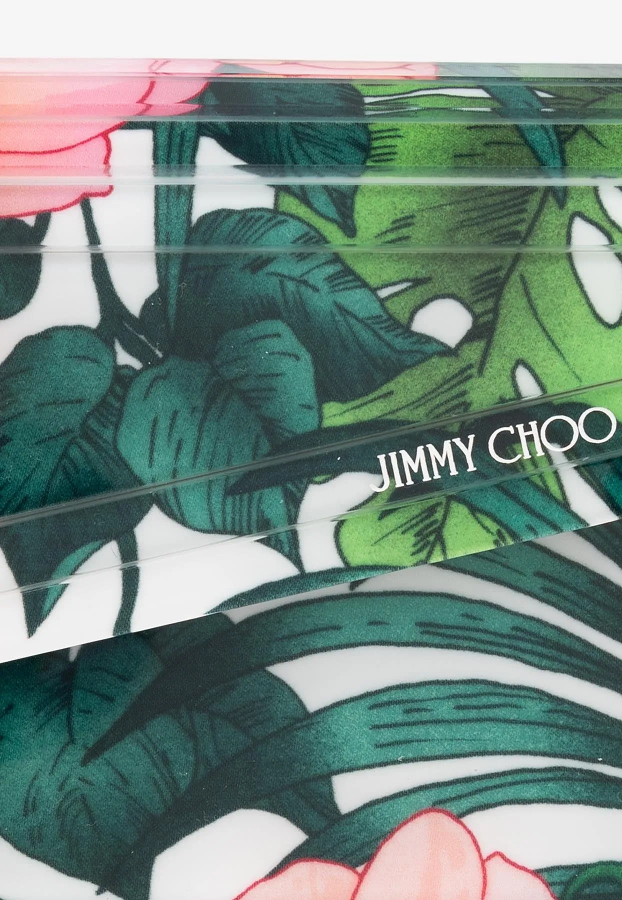 Candy Tropical Orchid Acrylic Clutch Bag