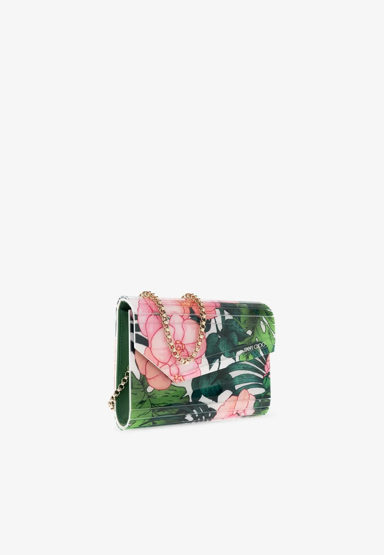 Candy Tropical Orchid Acrylic Clutch Bag