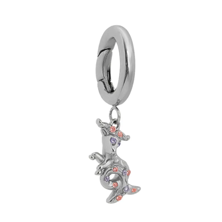 Capricorn Charm Silver