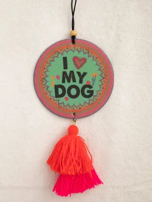 CAR AIR FRESHENER -  HEART MY DOG
