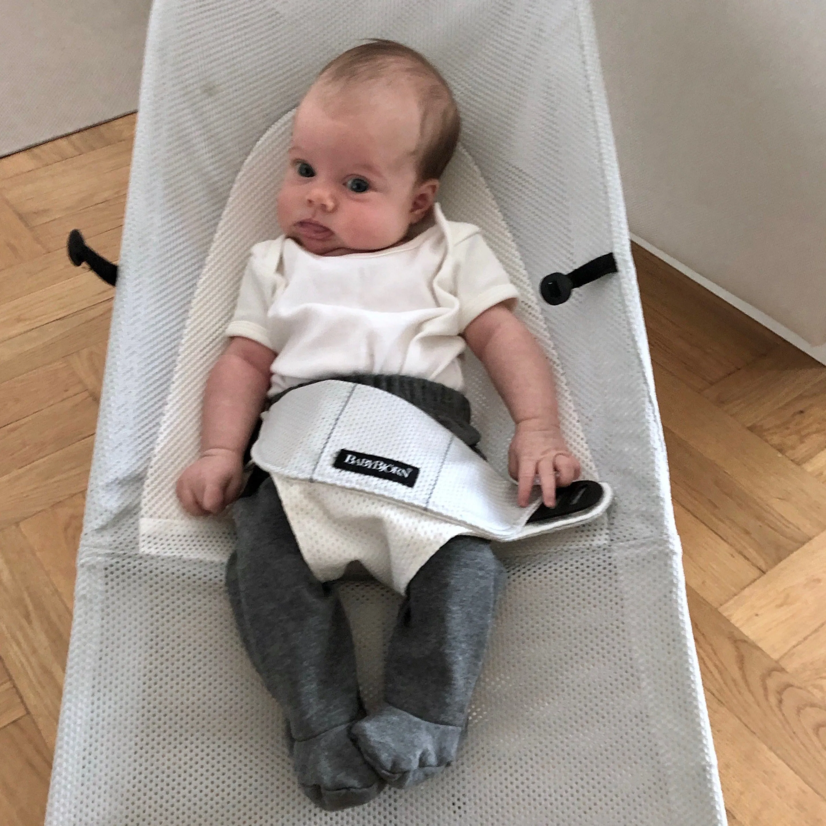 Carla Baby Footed Leggings (Dark Grey)