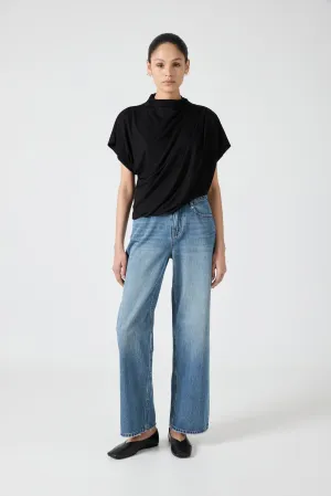 CASCADE JERSEY TOP | BLACK