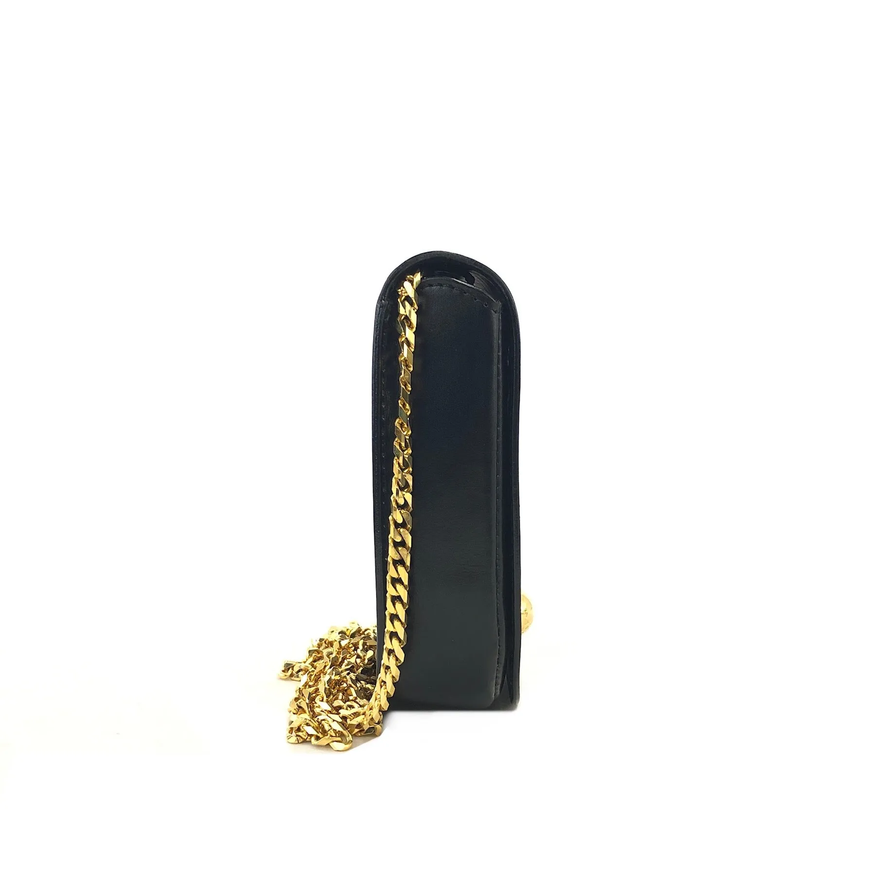 CELINE Starball Cut out Leather Chain Black pwwxve