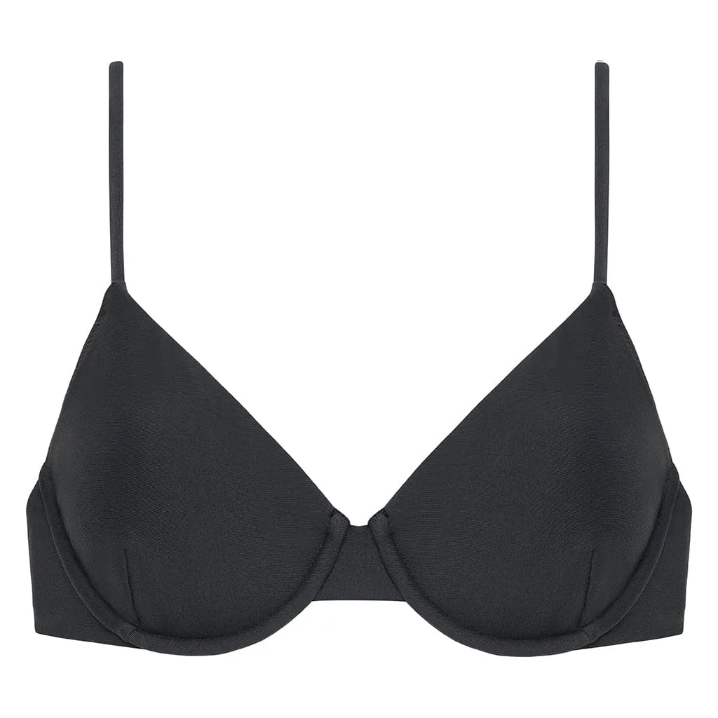 Charcoal Dainty Bikini Top