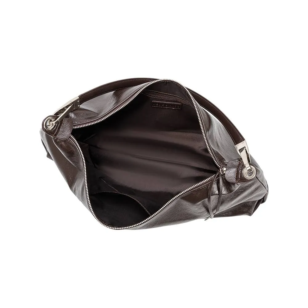 Charlie Espresso Recycled Vegan Bag - Melie Bianco