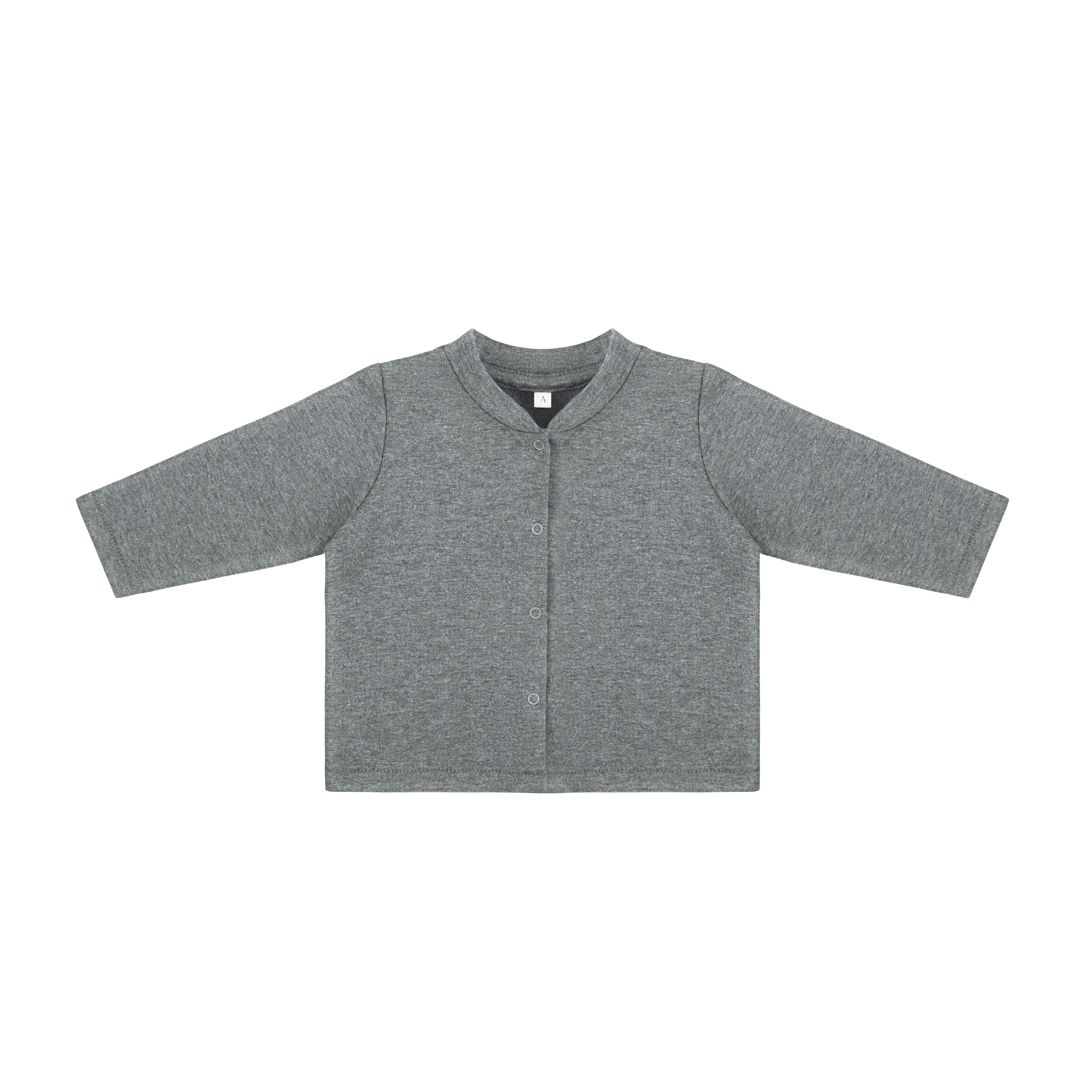 Che Organic Cotton Fleece Cardigan (Dark Grey)