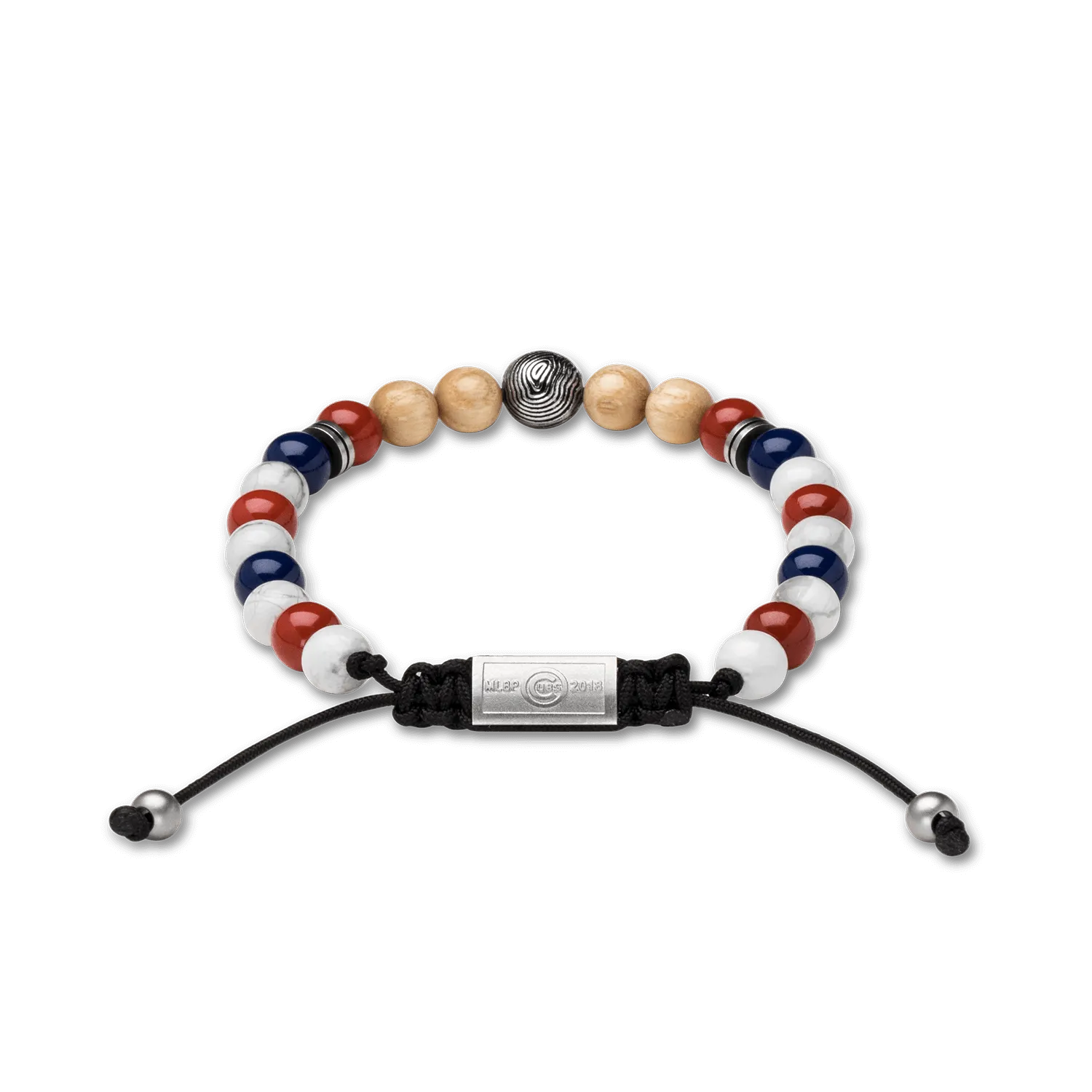 Chicago Cubs Round Macrame Bracelet 8mm