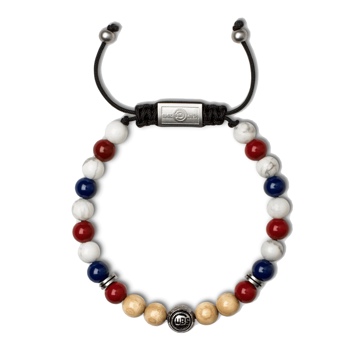 Chicago Cubs Round Macrame Bracelet 8mm
