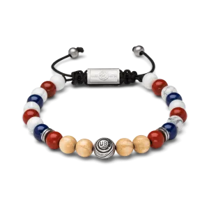 Chicago Cubs Round Macrame Bracelet 8mm
