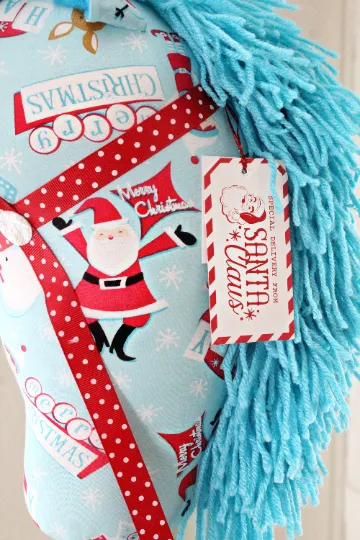 Children's Classic Retro Christmas Stick Horse
