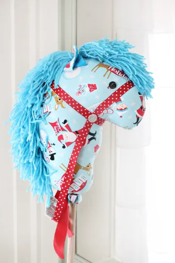 Children's Classic Retro Christmas Stick Horse