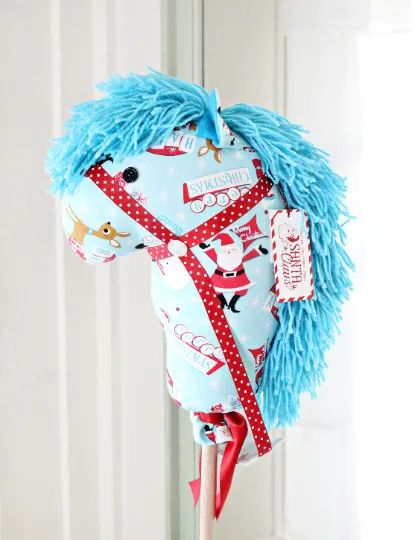 Children's Classic Retro Christmas Stick Horse