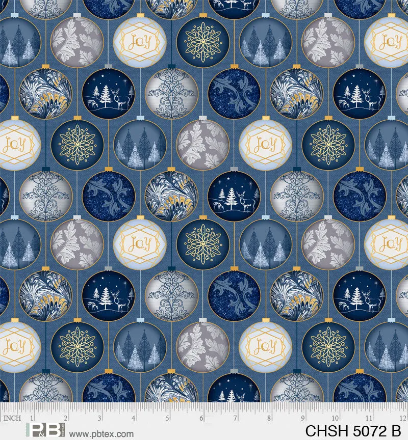Christmas Shimmer Blue - (2)