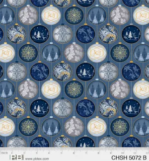 Christmas Shimmer Blue - (2)