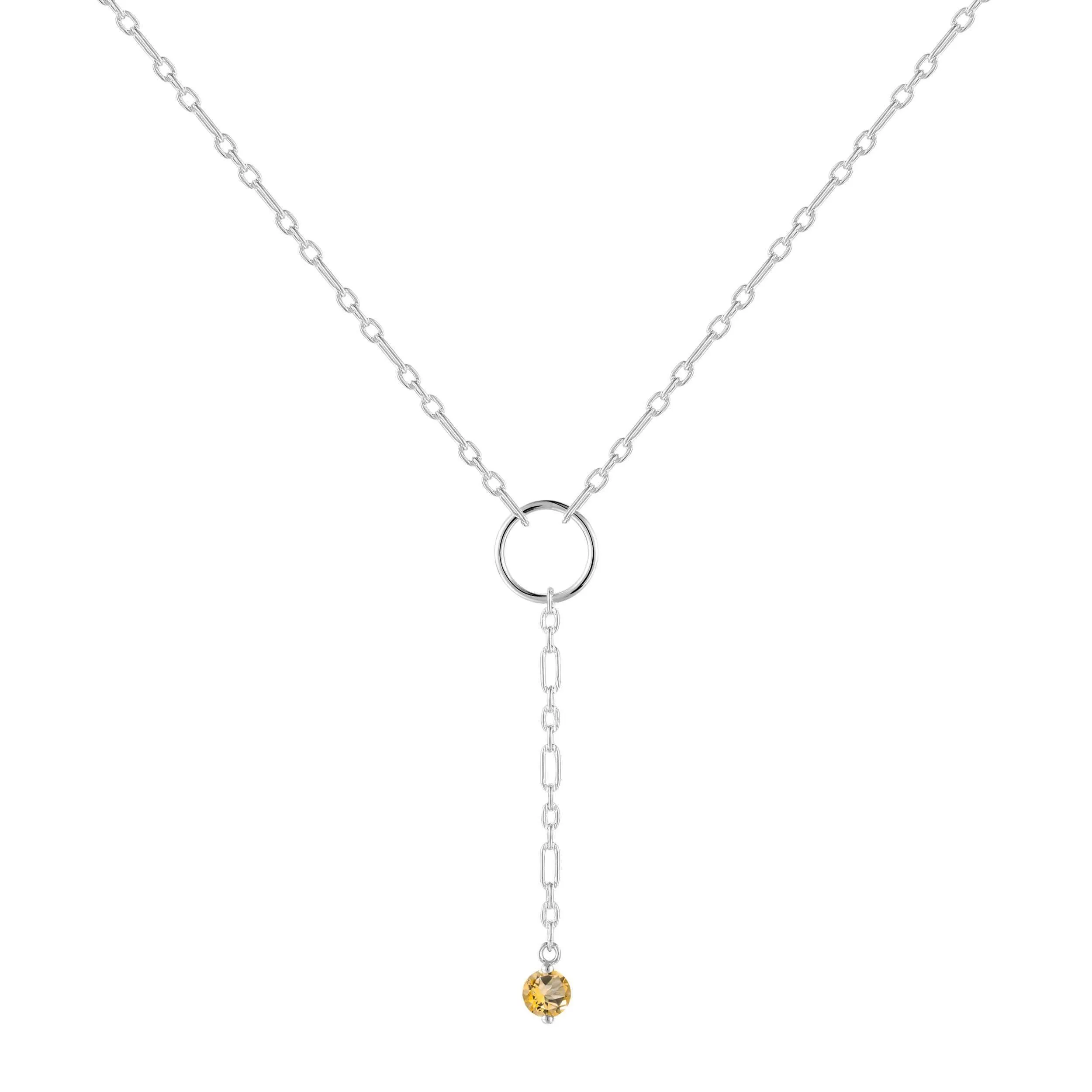 Citrine Drop Necklace