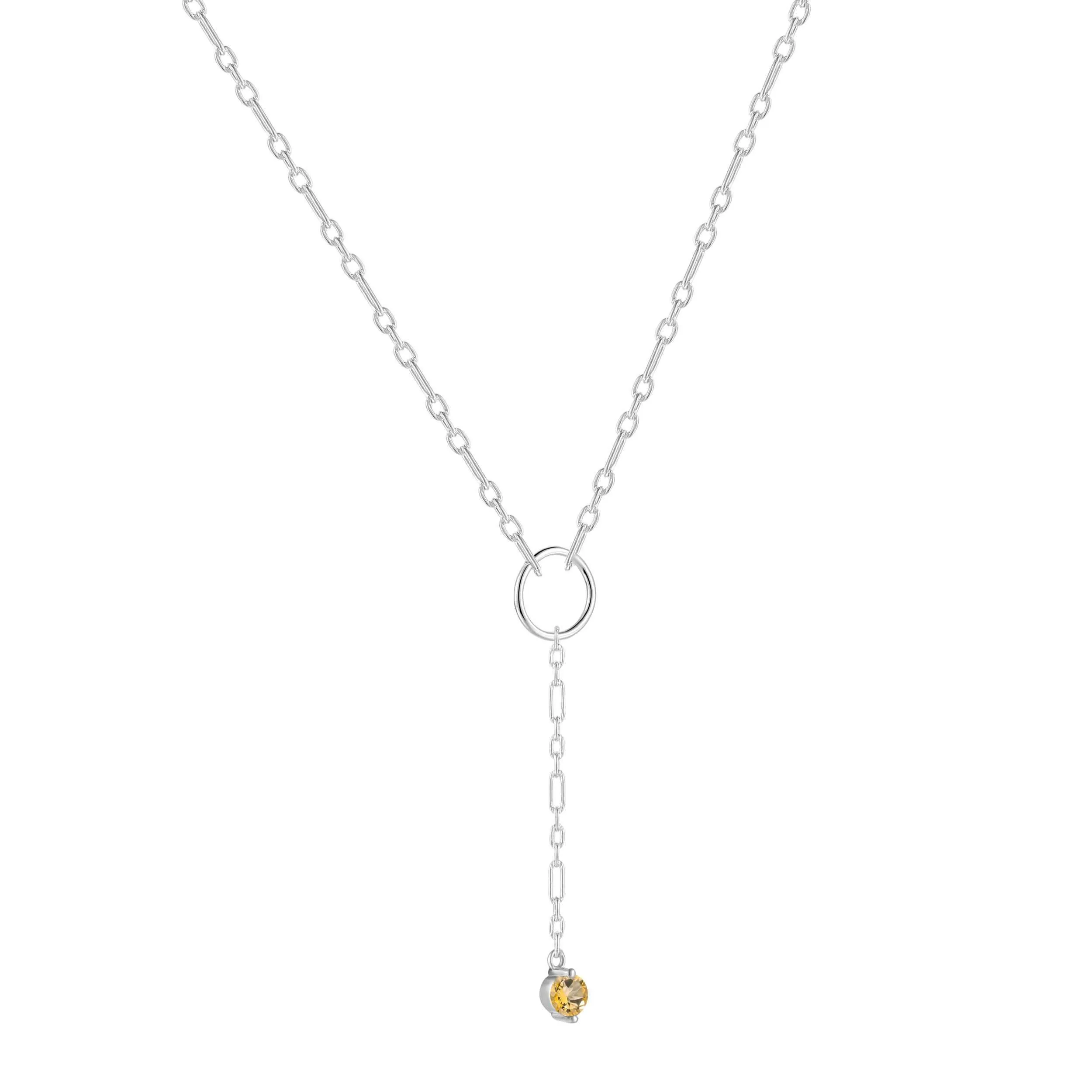 Citrine Drop Necklace