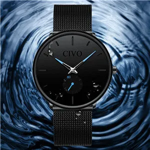 CIVO Ultra-Slim Minimalist Quartz Watch