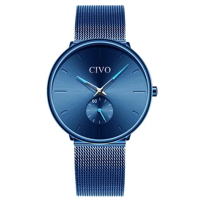 CIVO Ultra-Slim Minimalist Quartz Watch