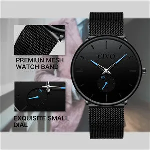 CIVO Ultra-Slim Minimalist Quartz Watch