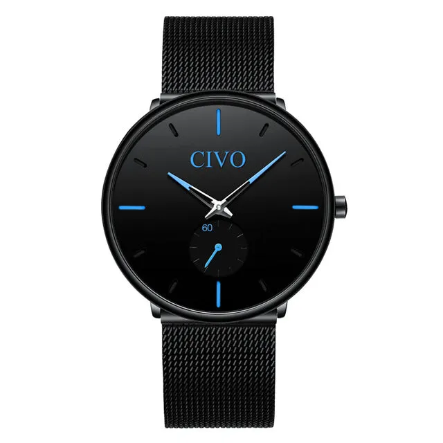 CIVO Ultra-Slim Minimalist Quartz Watch