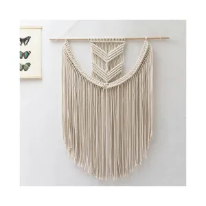 Classic Eva Hand Woven Macrame Wall Hanging - Beige