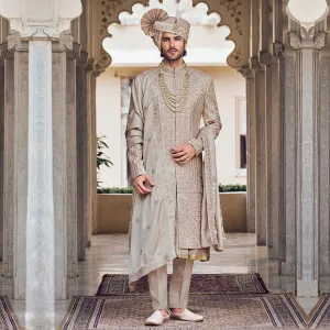 Classic Smoky Brown Sherwani
