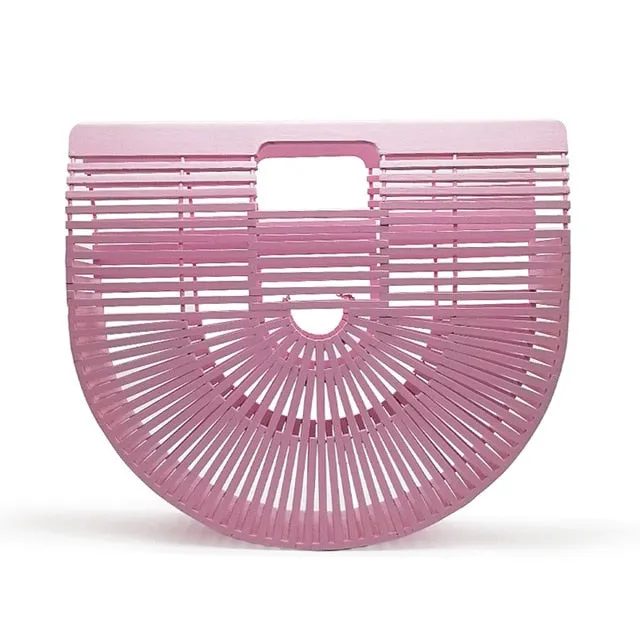 Clutch And Women Wooden Bag Handbags Shipping updates Purses Bamboo Adjustable
