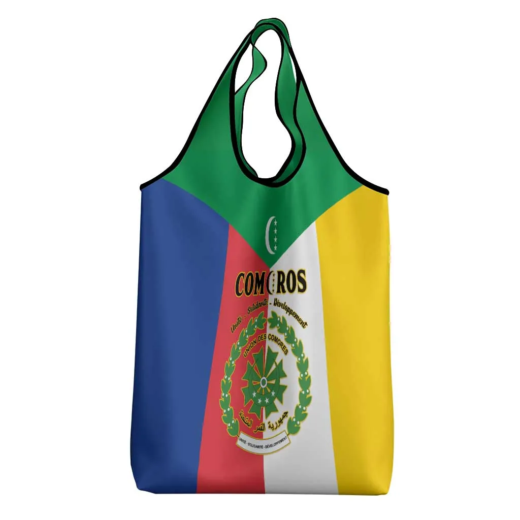 Comoros Coat Of Arms Flag Style Grocery Bag LT15