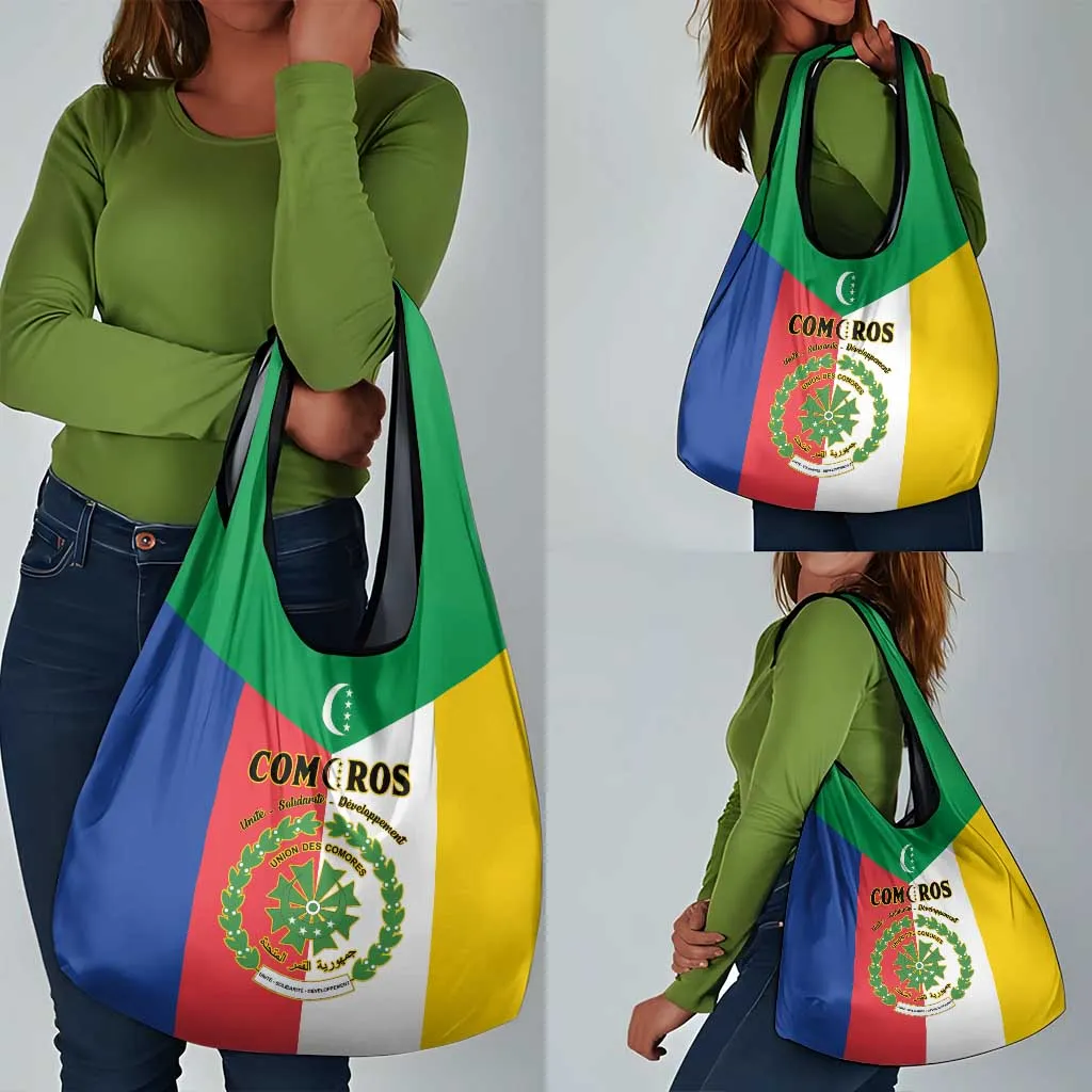 Comoros Coat Of Arms Flag Style Grocery Bag LT15