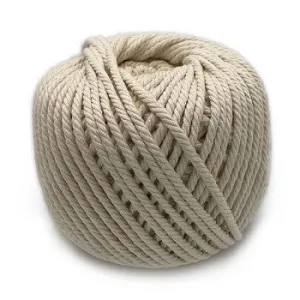 Cotton Macrame Cord - Natural 3mm X 100 Metres