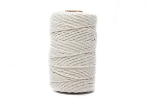 Cotton Rope Zero Waste 2 Mm - 3 Ply - Ivory
