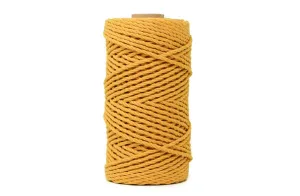 Cotton Rope Zero Waste 3 Mm - 3 Ply - Ocher