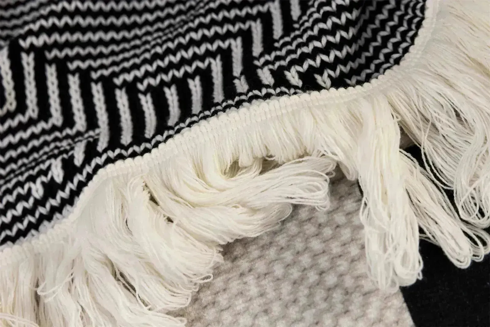 Cozy Macrame Meadow Throw Blanket