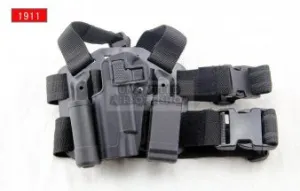 CQC -  Left Hand Holster Set & Mag Pouch for 1911 - Black