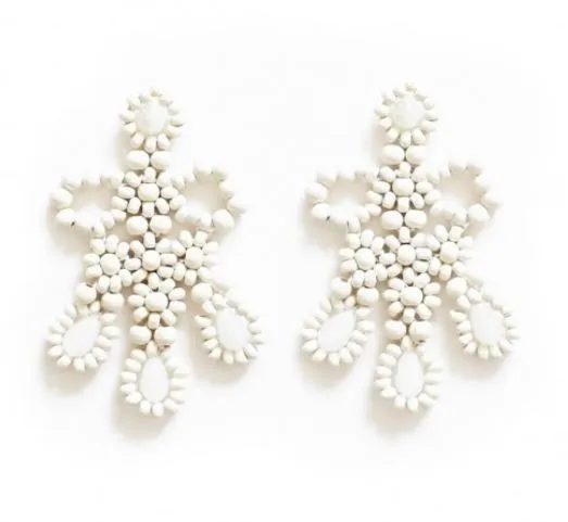Daisy Wood Earrings // 3 COLORS